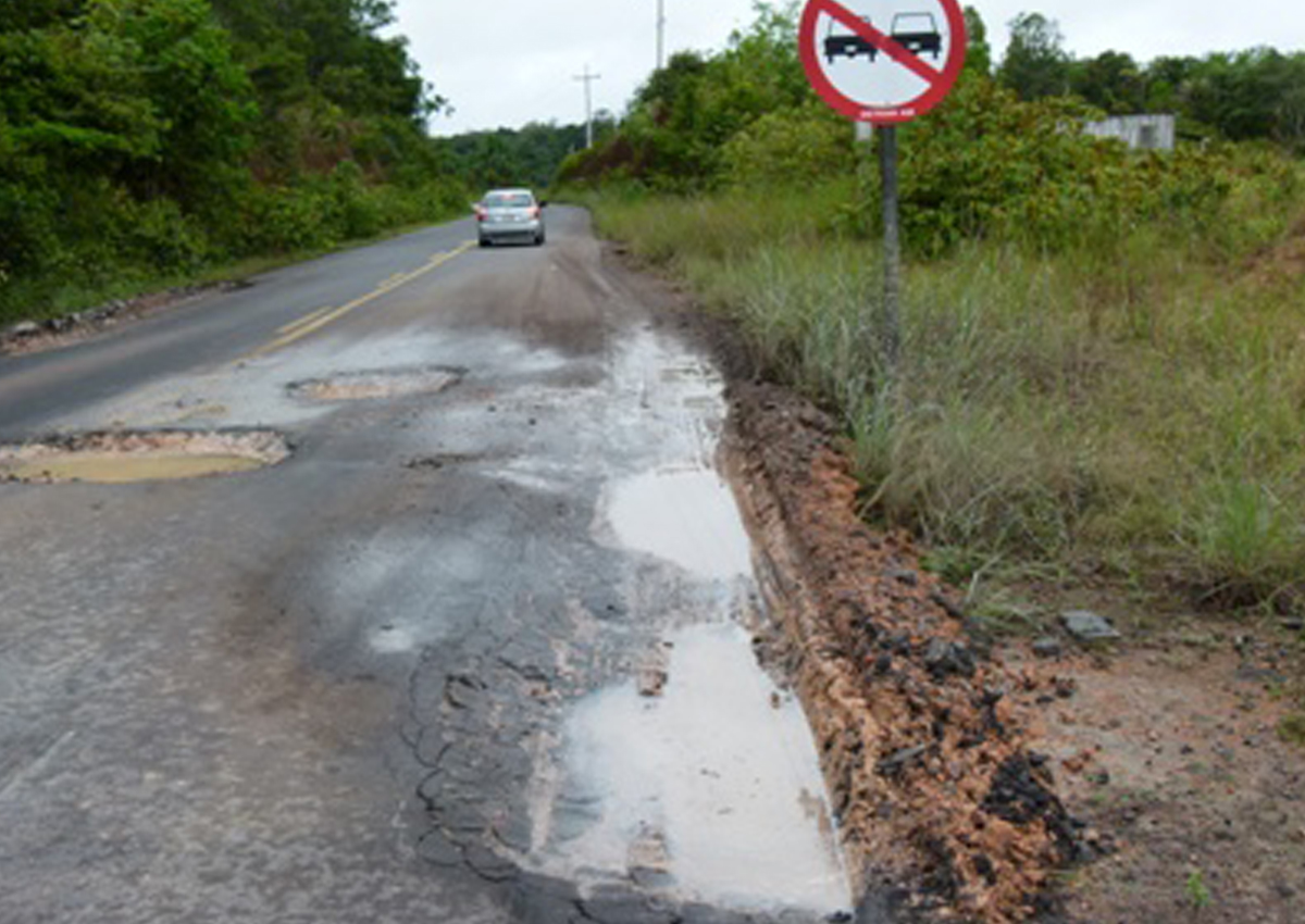 AM - 10, em Manaus é considerada a pior rodovia do país - Foto: Correio da Amazônia